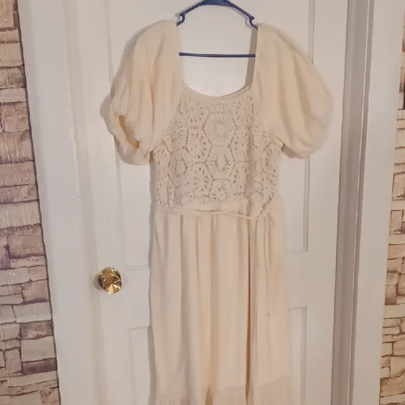 white christmas dresses Long Sleeves Elastic Waist Woman Maxi Boho Photo Shoot Dresses – yewendress main image 1